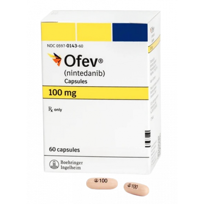OFEV 100 MG ( NINTEDANIB ) 60 CAPSULES